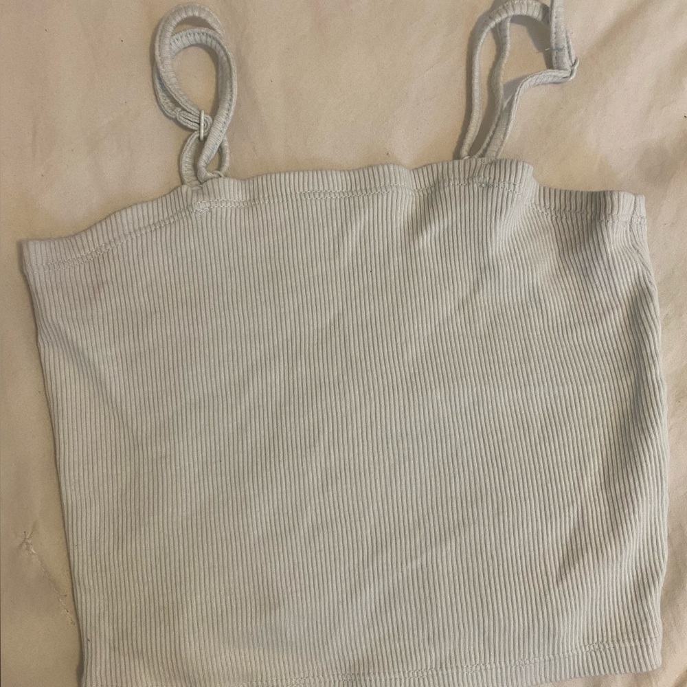 Aerie Blue-White Crop Top